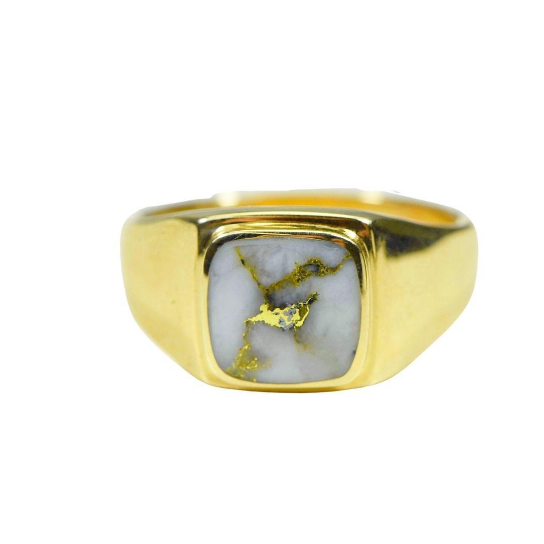 Orocal Gold Quartz Men's Ring RM774XNQ-Destination Gold Detectors