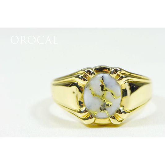 Orocal Gold Quartz Men's Ring RM791Q-Destination Gold Detectors