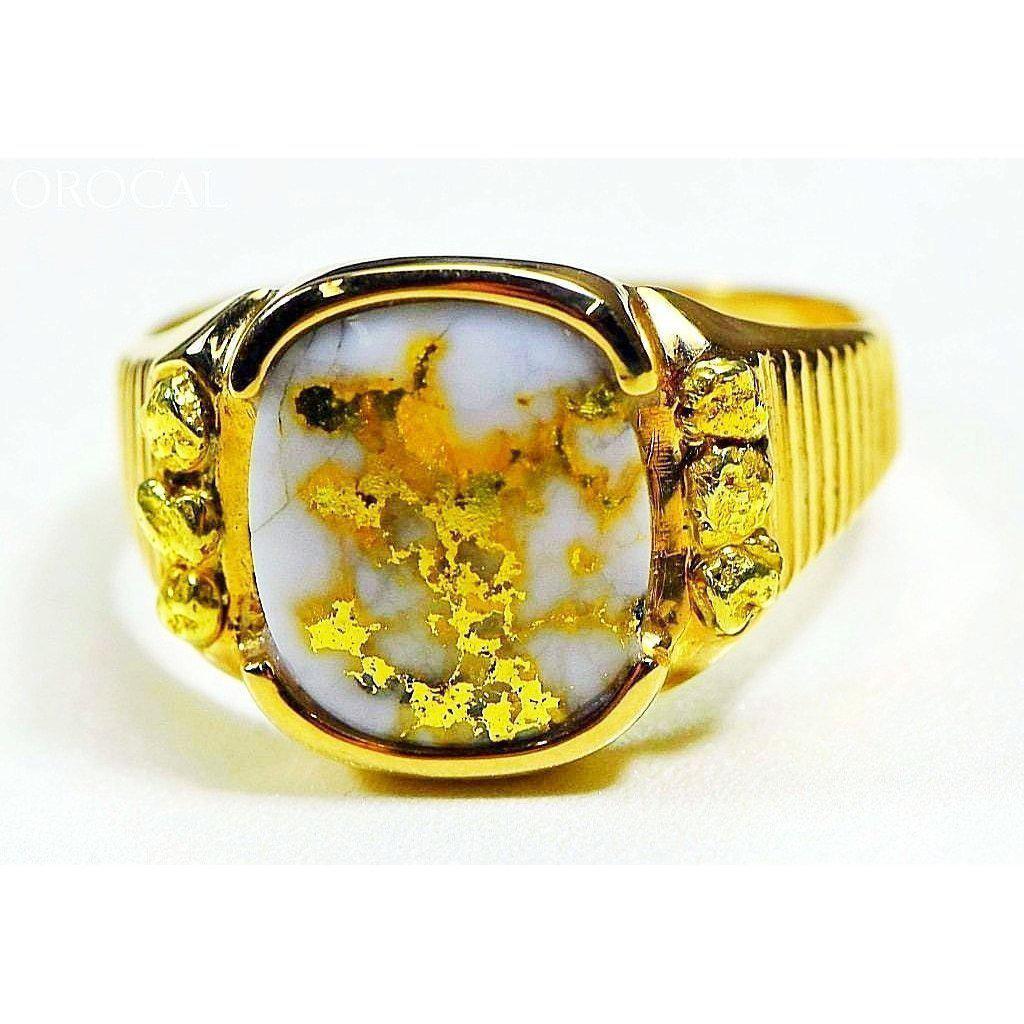 Orocal Gold Quartz Men's Ring RM794NQ-Destination Gold Detectors