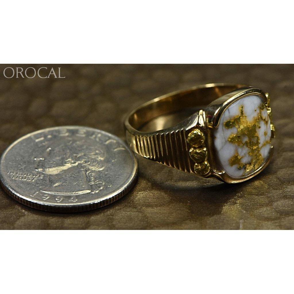 Orocal Gold Quartz Men's Ring RM794NQ-Destination Gold Detectors