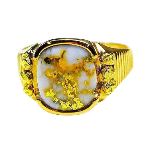 Orocal Gold Quartz Men's Ring RM794NQ-Destination Gold Detectors