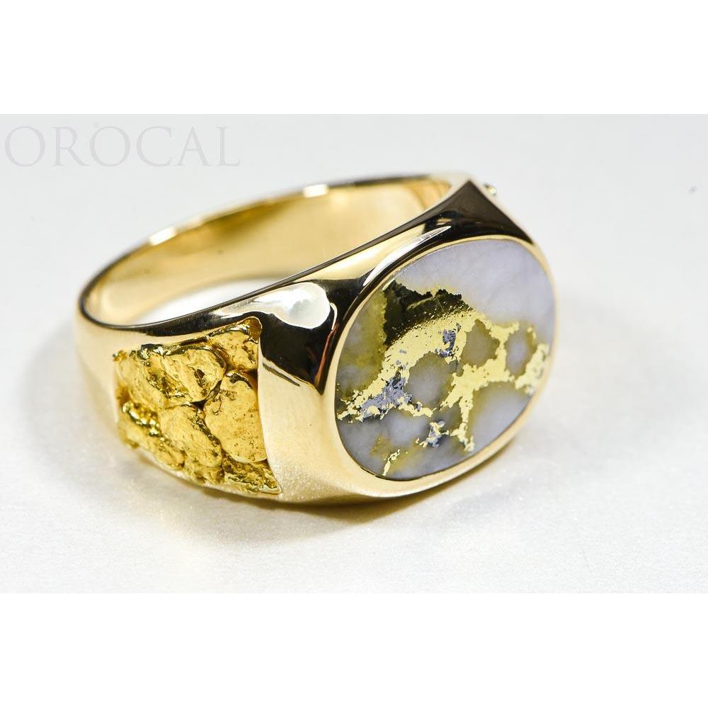 Orocal Gold Quartz Men's Ring RM802Q-Destination Gold Detectors