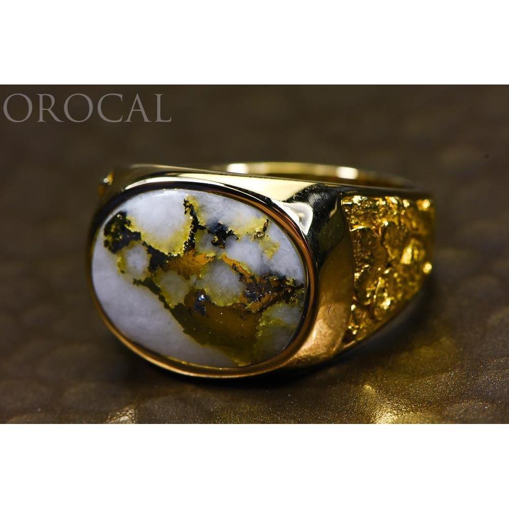 Orocal Gold Quartz Men's Ring RM802Q-Destination Gold Detectors