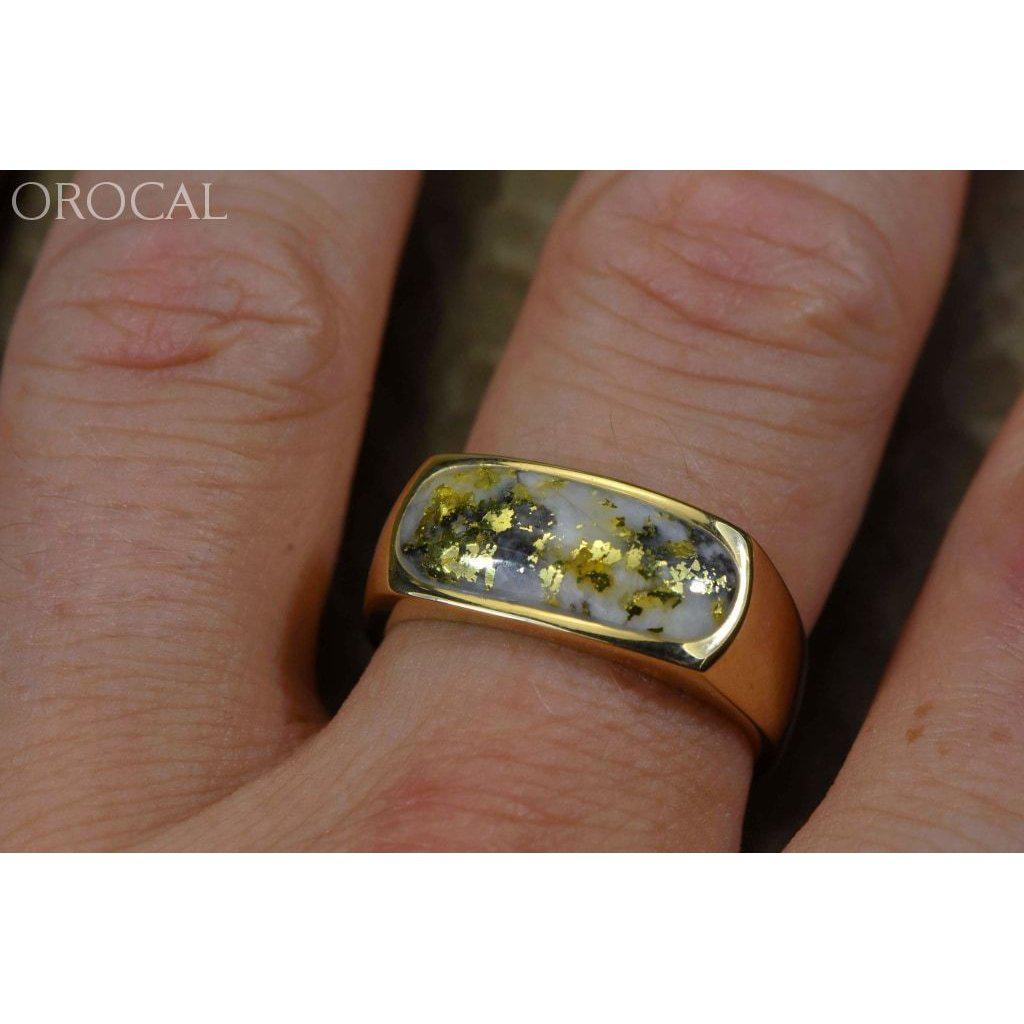 Orocal Gold Quartz Men's Ring RM816Q-Destination Gold Detectors