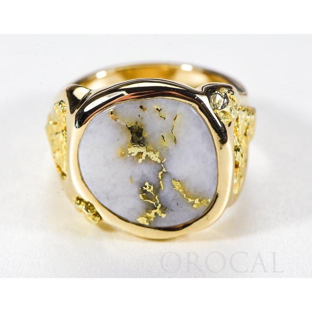 Orocal Gold Quartz Mens Ring RM832Q-Destination Gold Detectors
