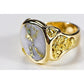 Orocal Gold Quartz Mens Ring RM832Q-Destination Gold Detectors