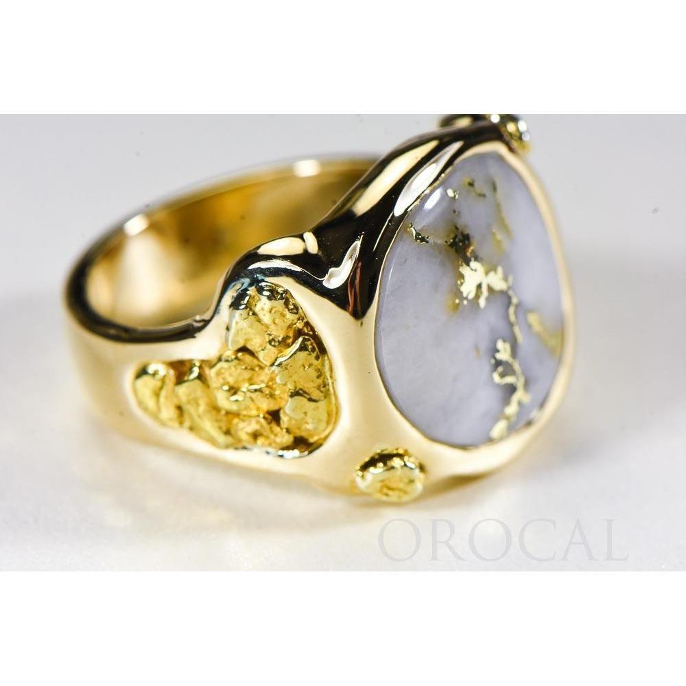 Orocal Gold Quartz Mens Ring RM832Q-Destination Gold Detectors