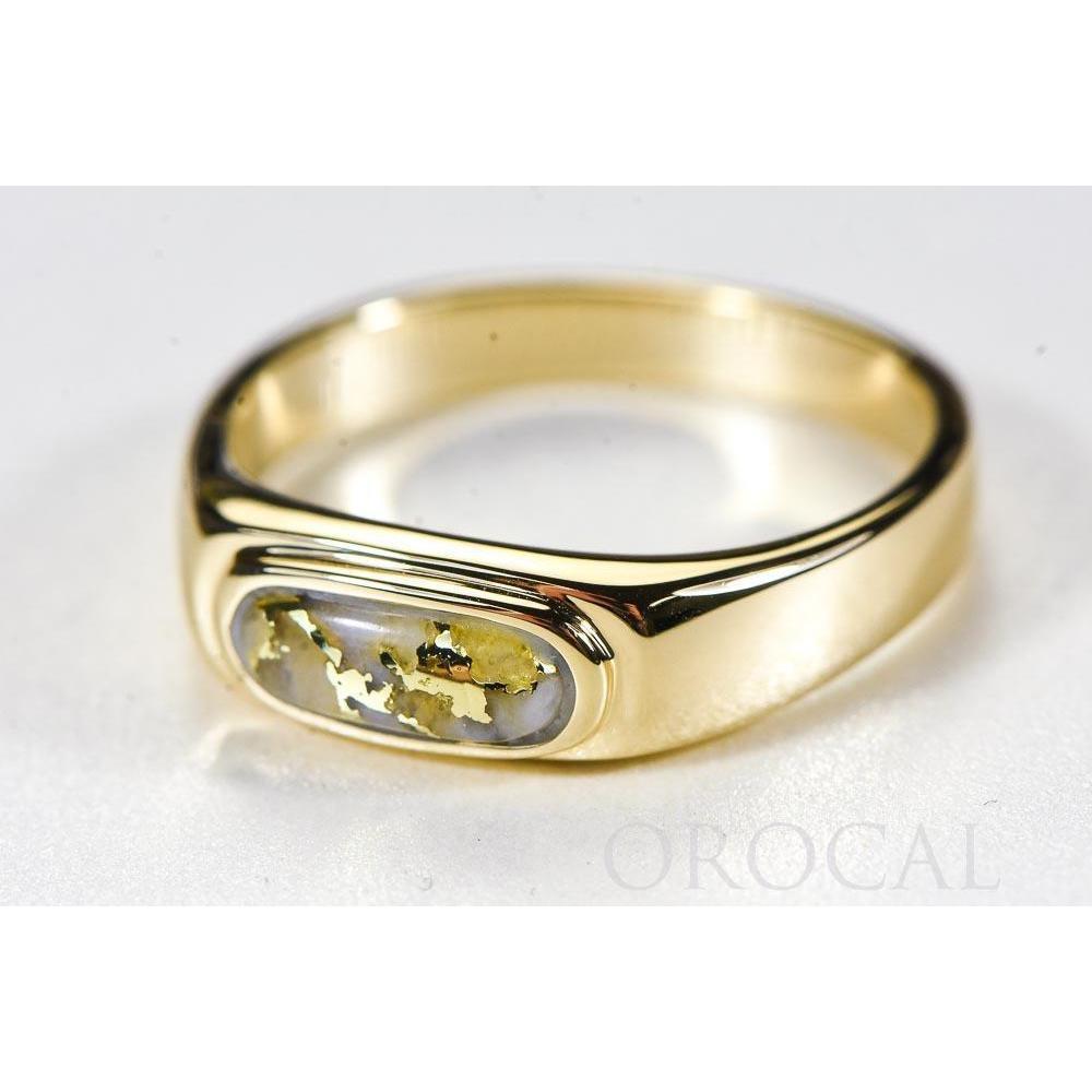 Orocal Gold Quartz Mens Ring RM880Q-Destination Gold Detectors