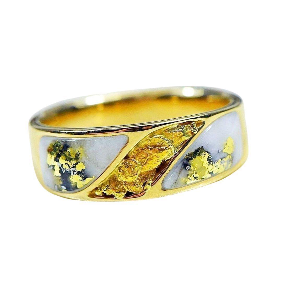 Orocal Gold Quartz Men's Ring RM900NQ-Destination Gold Detectors