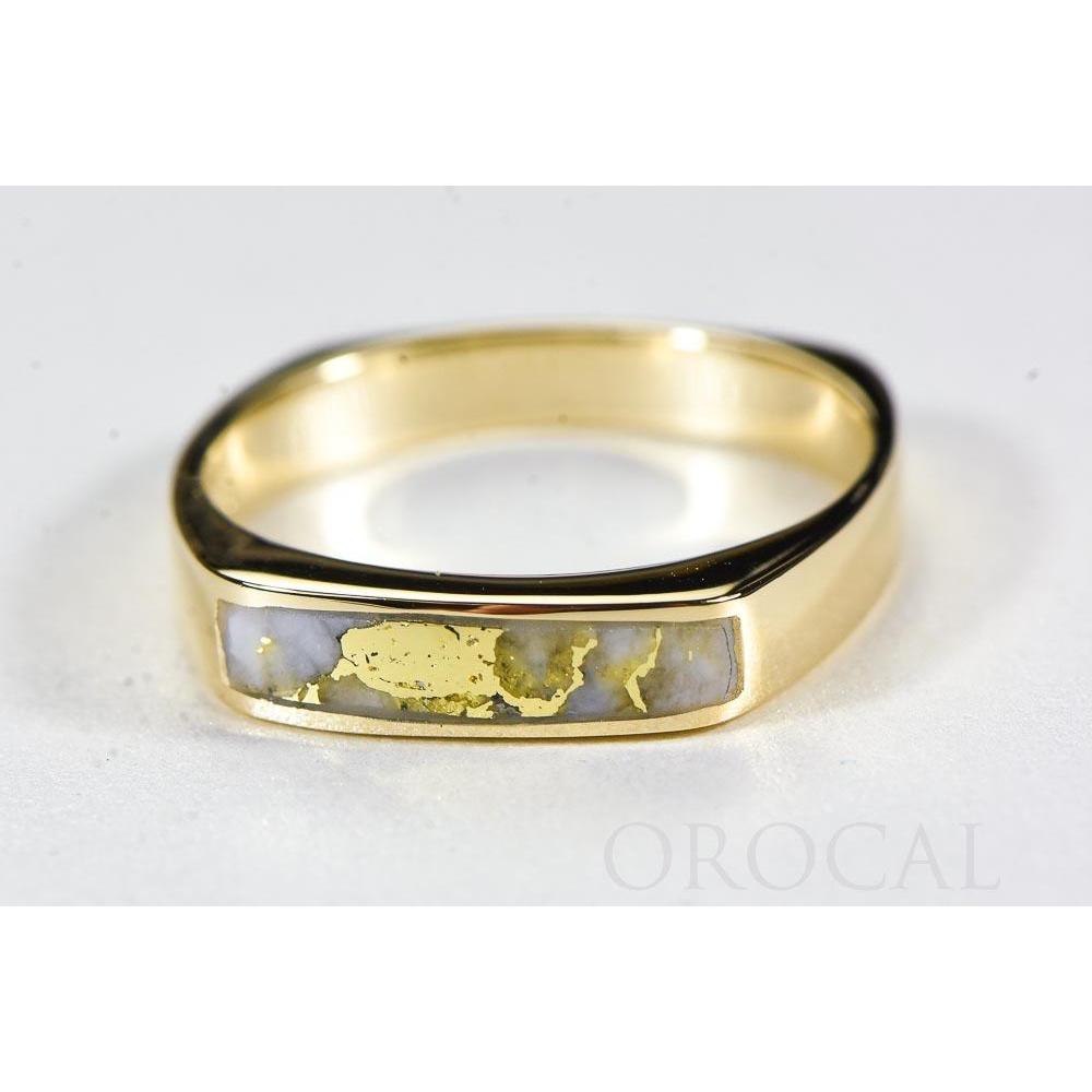Orocal Gold Quartz Mens Ring RM902Q-Destination Gold Detectors