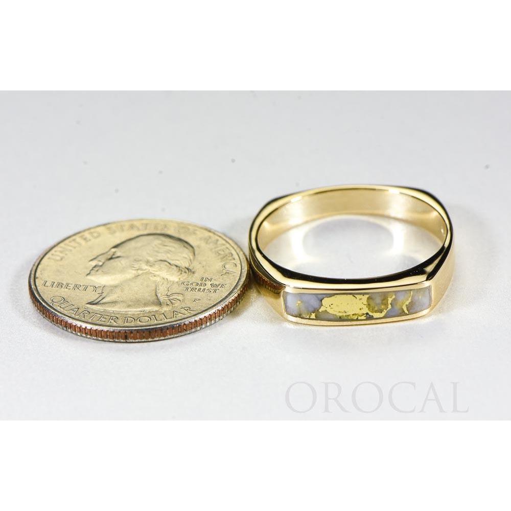 Orocal Gold Quartz Mens Ring RM902Q-Destination Gold Detectors