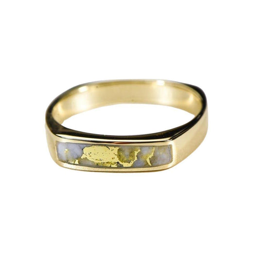 Orocal Gold Quartz Mens Ring RM902Q-Destination Gold Detectors