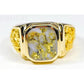 Orocal Gold Quartz Mens Ring RM962Q-Destination Gold Detectors