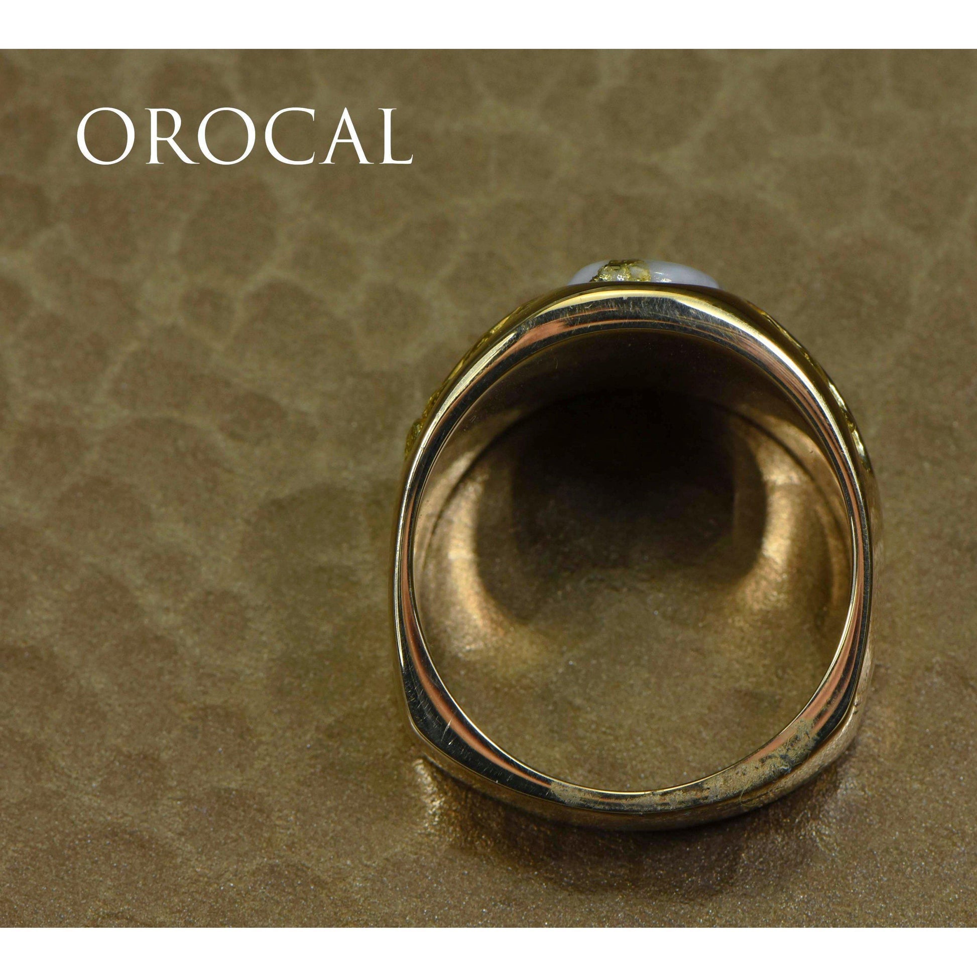 Orocal Gold Quartz Men's Ring RMDL77Q-Destination Gold Detectors