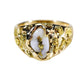Orocal Gold Quartz Mens Ring RMEQ103S-Destination Gold Detectors