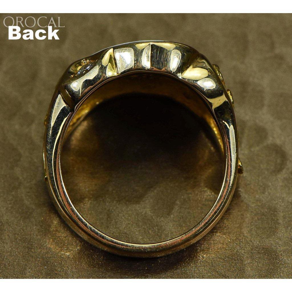 Orocal Gold Quartz Mens Ring with Diamonds RM518D20Q-Destination Gold Detectors