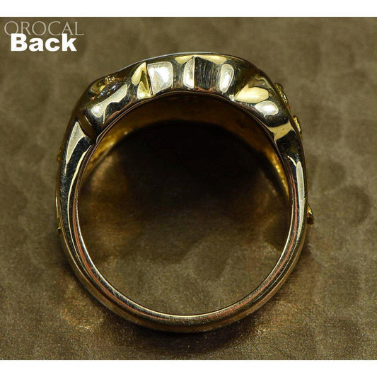 Orocal Gold Quartz Mens Ring with Diamonds RM518D20Q-Destination Gold Detectors