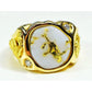 Orocal Gold Quartz Mens Ring with Diamonds RM518D20Q-Destination Gold Detectors