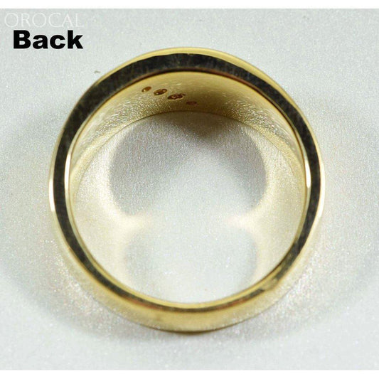 Orocal Gold Quartz Mens Ring with Diamonds RM673D27Q-Destination Gold Detectors