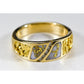Orocal Gold Quartz Mens Ring with Diamonds RM731SD10NQ-Destination Gold Detectors