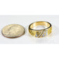 Orocal Gold Quartz Mens Ring with Diamonds RM731SD10NQ-Destination Gold Detectors