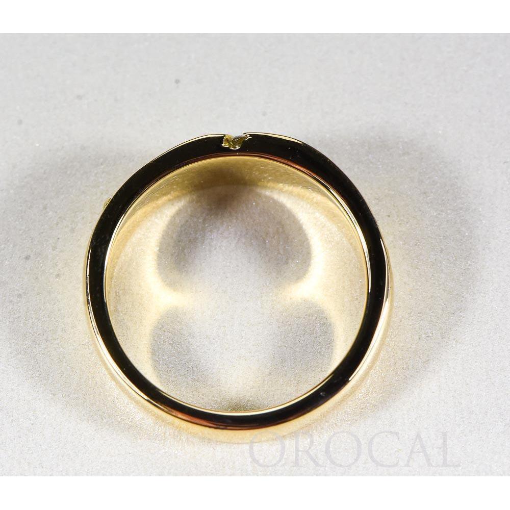 Orocal Gold Quartz Mens Ring with Diamonds RM731SD10NQ-Destination Gold Detectors