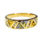 Orocal Gold Quartz Men's Ring with Diamonds RM968D16NQ-Destination Gold Detectors