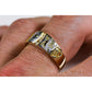 Orocal Gold Quartz Mens Ring with Diamonds RMDL58SD9NQ-Destination Gold Detectors