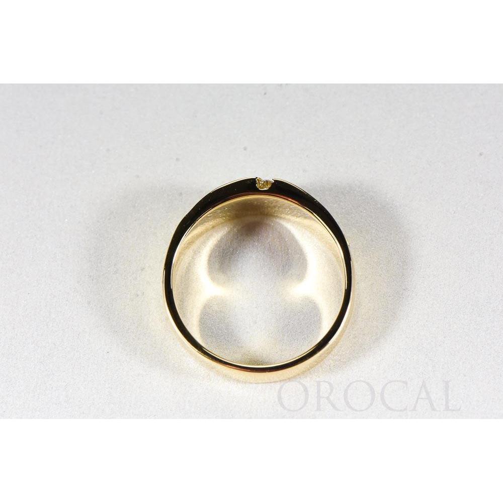 Orocal Gold Quartz Mens Ring with Diamonds RMDL58SD9NQ-Destination Gold Detectors