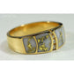 Orocal Gold Quartz Mens Ring with Diamonds RMDL58SD9Q-Destination Gold Detectors