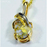 Orocal Gold Quartz Pendant & Nugget - PN819NQX-Destination Gold Detectors