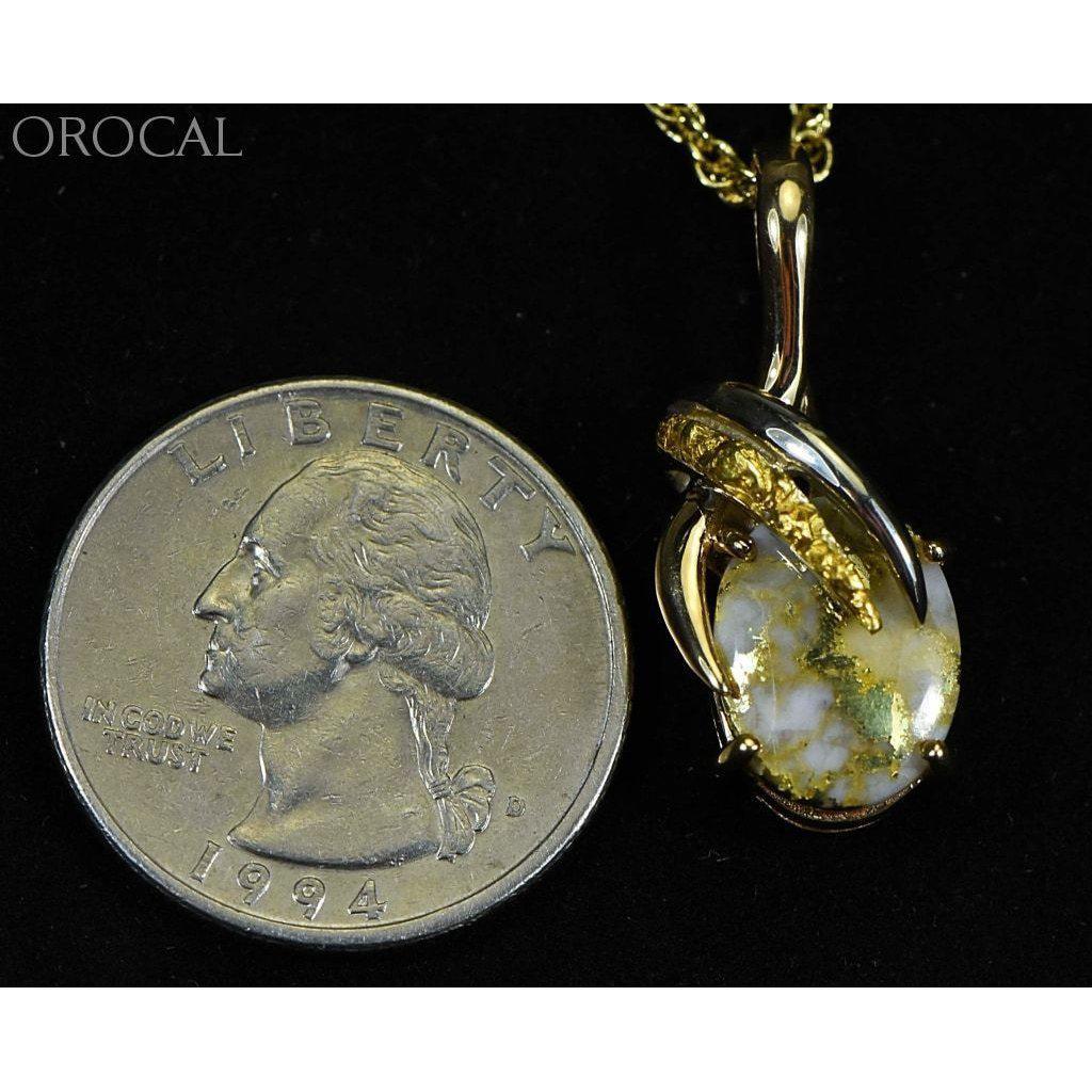 Orocal Gold Quartz Pendant & Nugget PN819NQX-Destination Gold Detectors