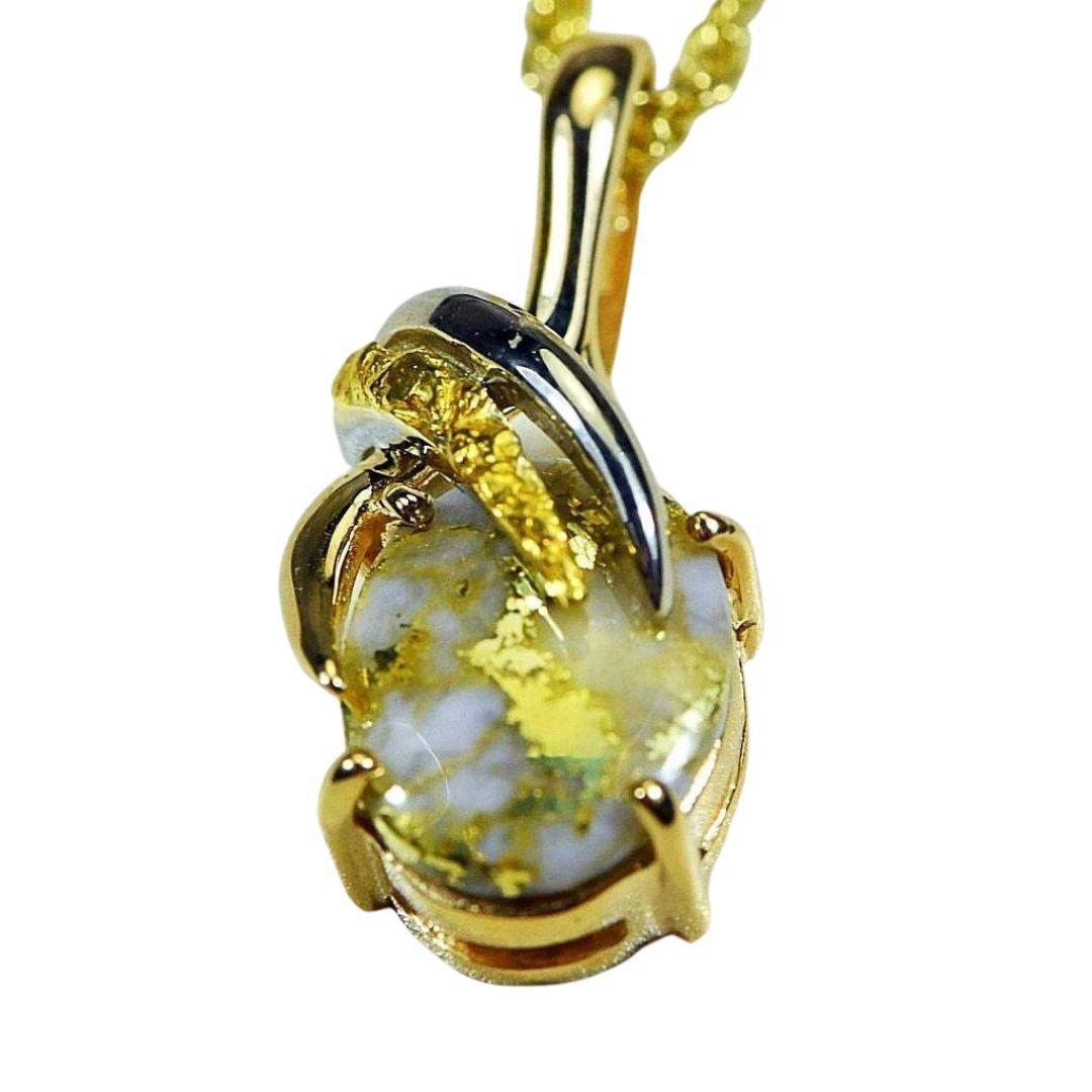 Orocal Gold Quartz Pendant & Nugget PN819NQX-Destination Gold Detectors