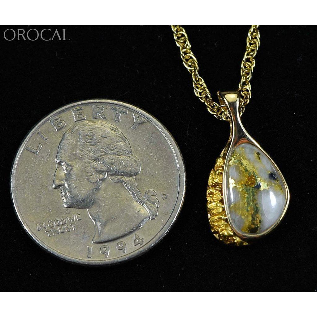 Orocal Gold Quartz Pendant & Nugget PSC126QX-Destination Gold Detectors