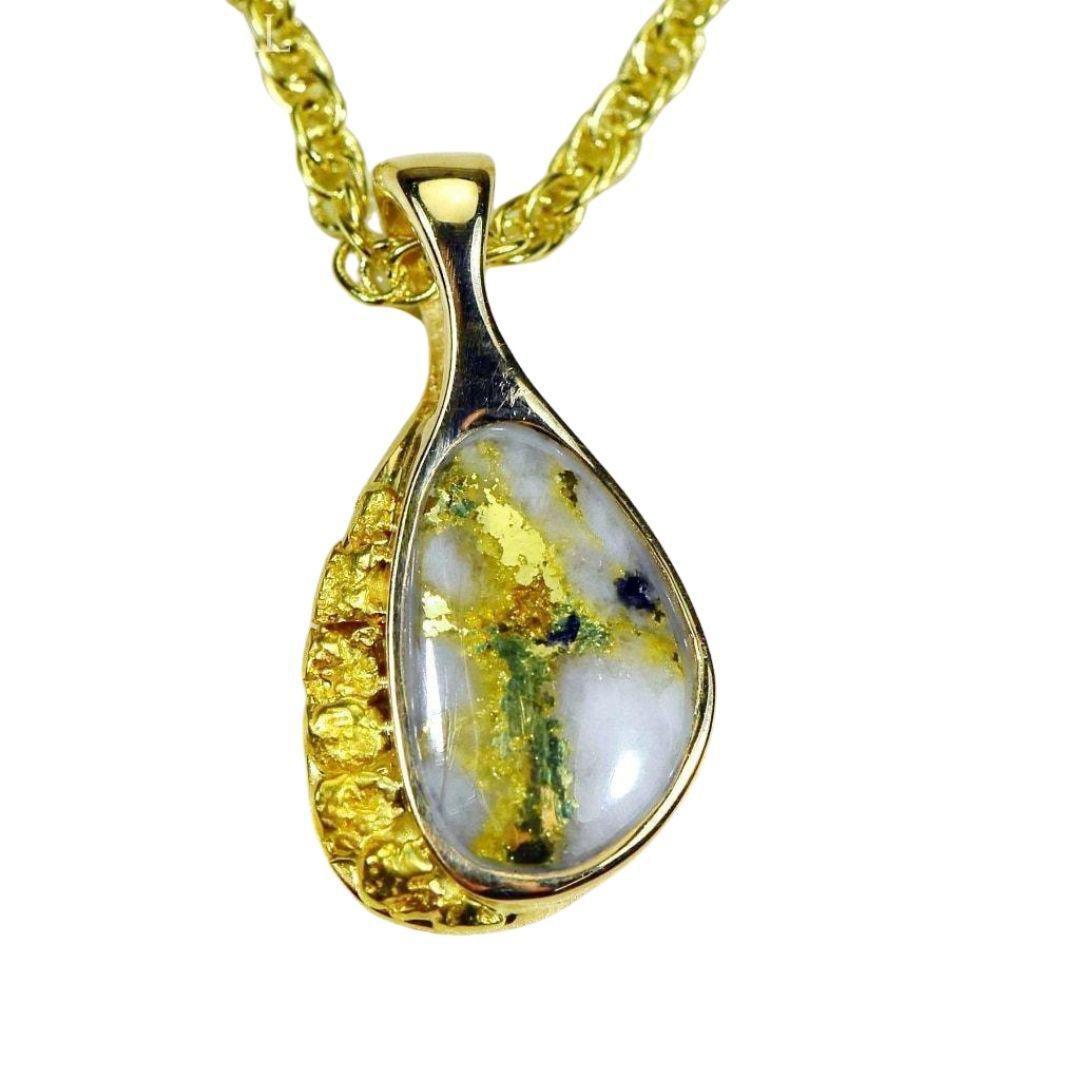 Orocal Gold Quartz Pendant & Nugget PSC126QX-Destination Gold Detectors