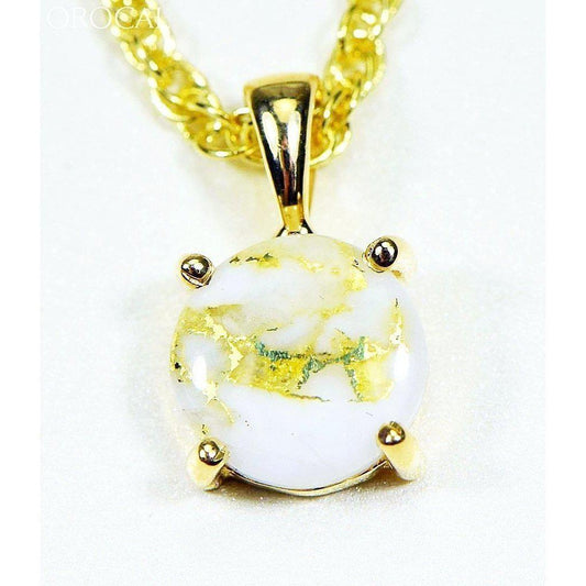 Orocal Gold Quartz Pendant P10MMQX-Destination Gold Detectors