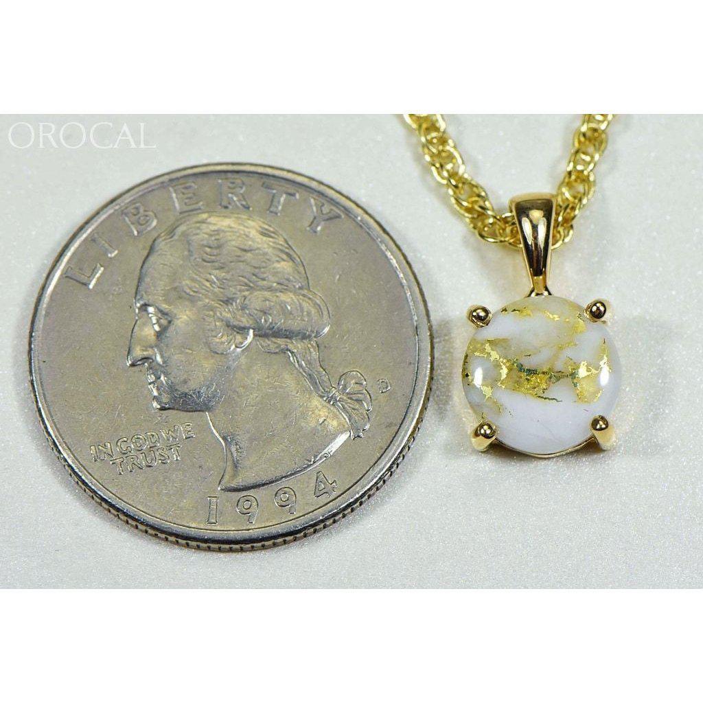 Orocal Gold Quartz Pendant P10MMQX-Destination Gold Detectors