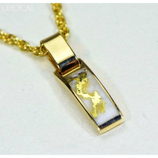 Orocal Gold Quartz Pendant - PB55MMQX-Destination Gold Detectors