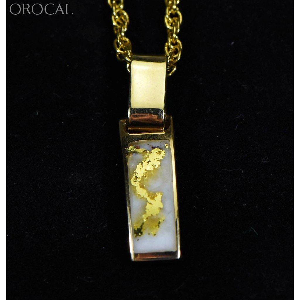 Orocal Gold Quartz Pendant - PB55MMQX-Destination Gold Detectors