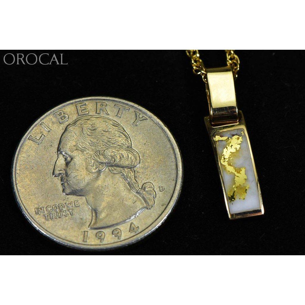 Orocal Gold Quartz Pendant - PB55MMQX-Destination Gold Detectors