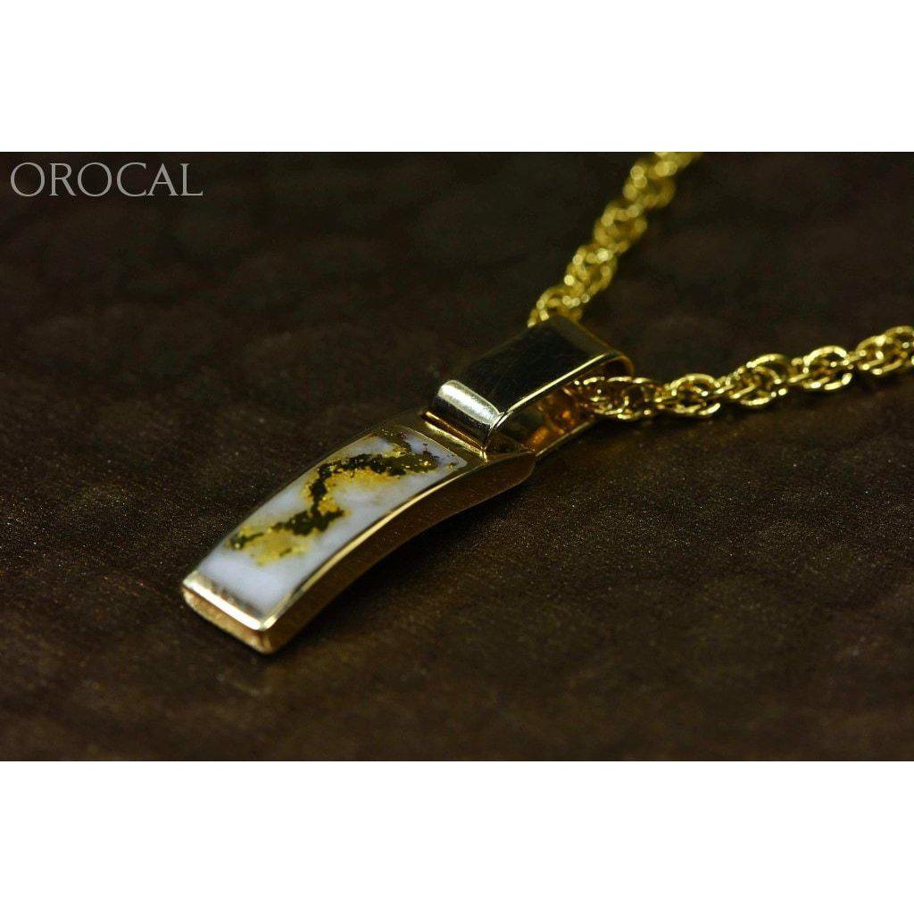 Orocal Gold Quartz Pendant - PB55MMQX-Destination Gold Detectors