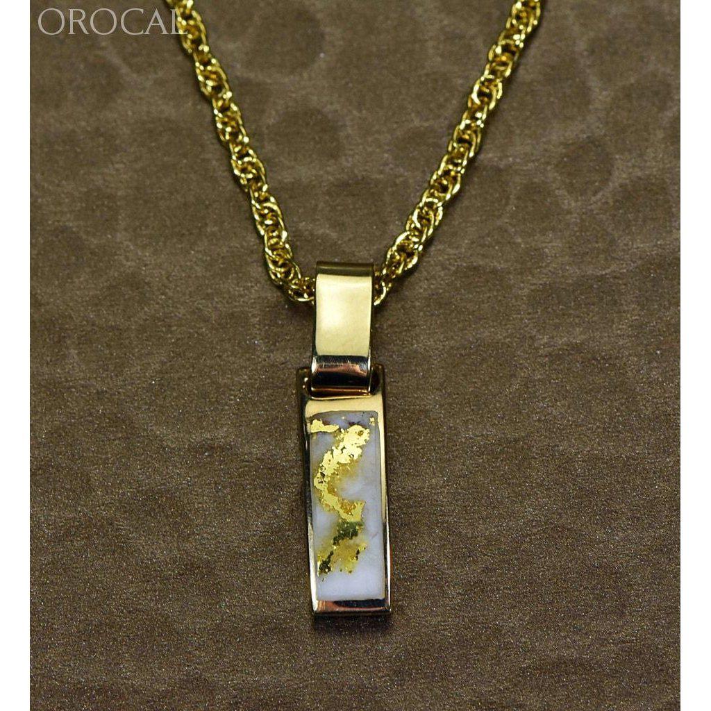 Orocal Gold Quartz Pendant - PB55MMQX-Destination Gold Detectors