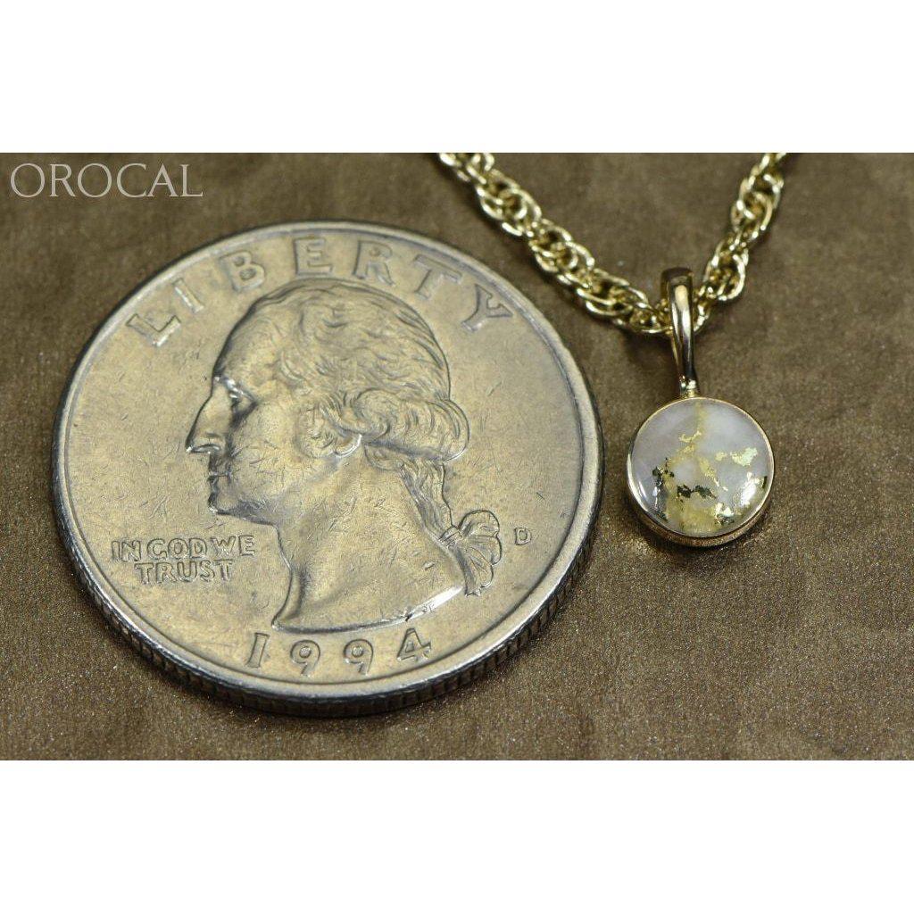 Orocal Gold Quartz Pendant PBZ6MMQX-Destination Gold Detectors