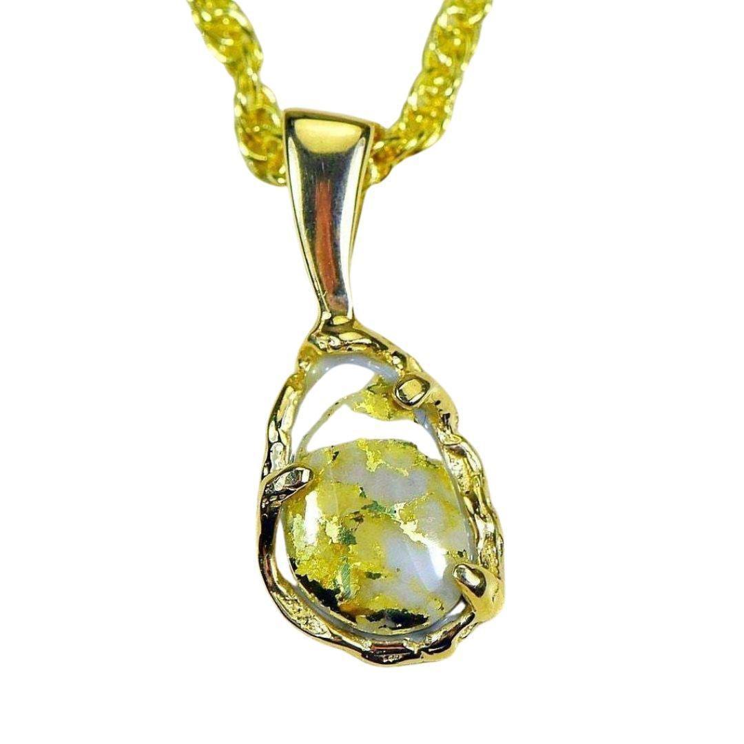 Orocal Gold Quartz Pendant PFFQ4-Destination Gold Detectors