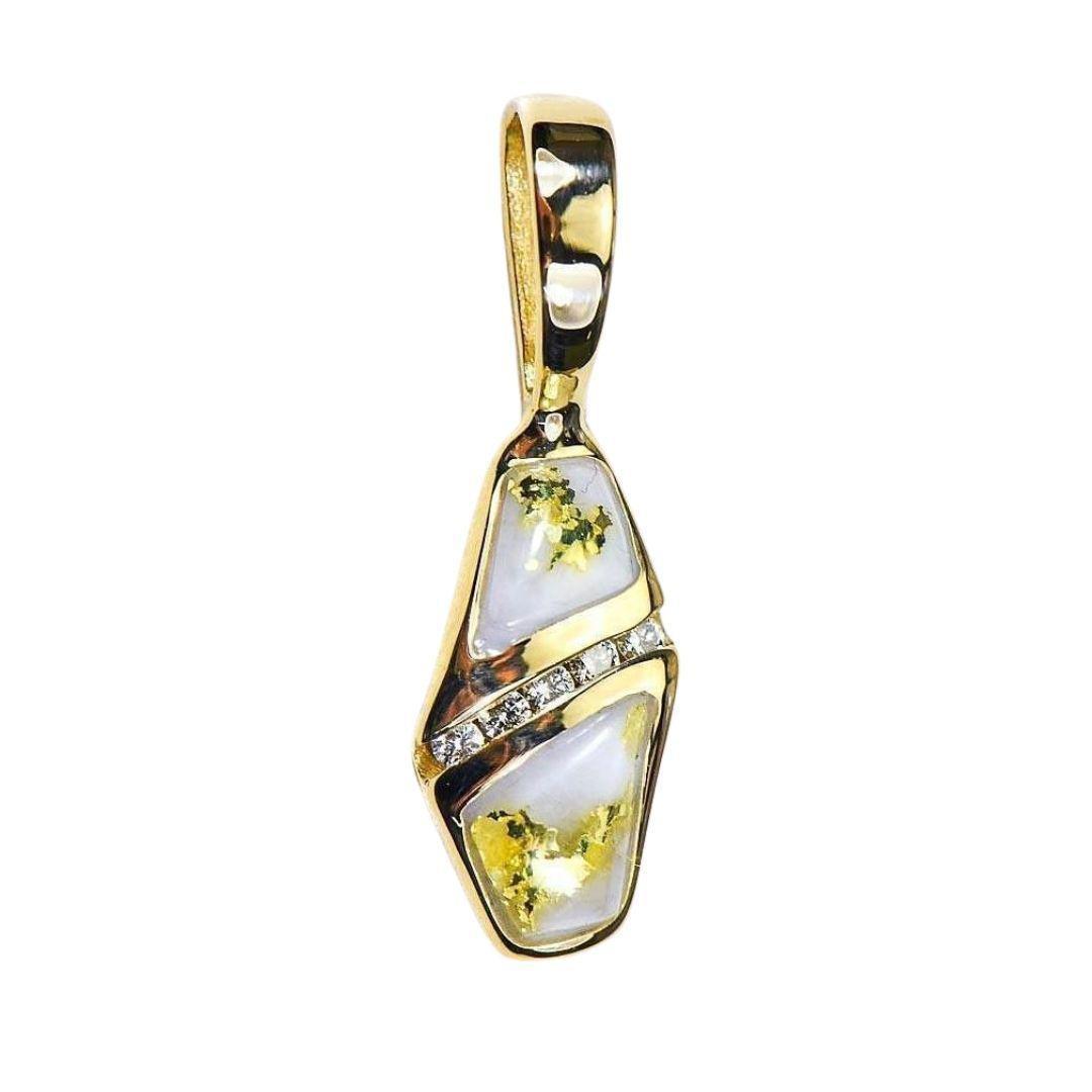 Orocal Gold Quartz Pendant PN1064DQ-Destination Gold Detectors