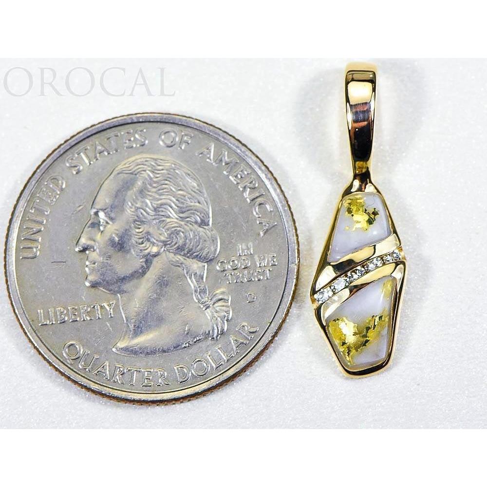 Orocal Gold Quartz Pendant PN1064DQ-Destination Gold Detectors