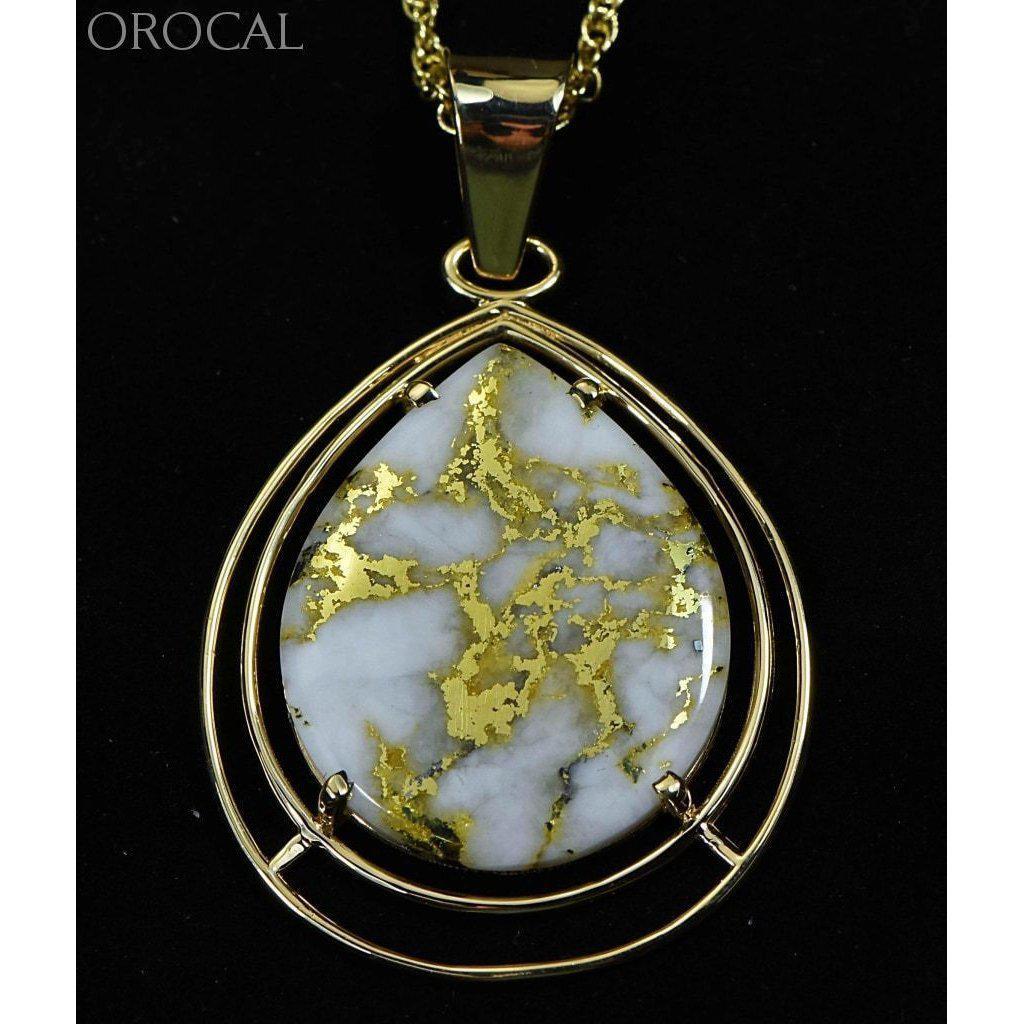 Orocal Gold Quartz Pendant PN1076JQ-Destination Gold Detectors