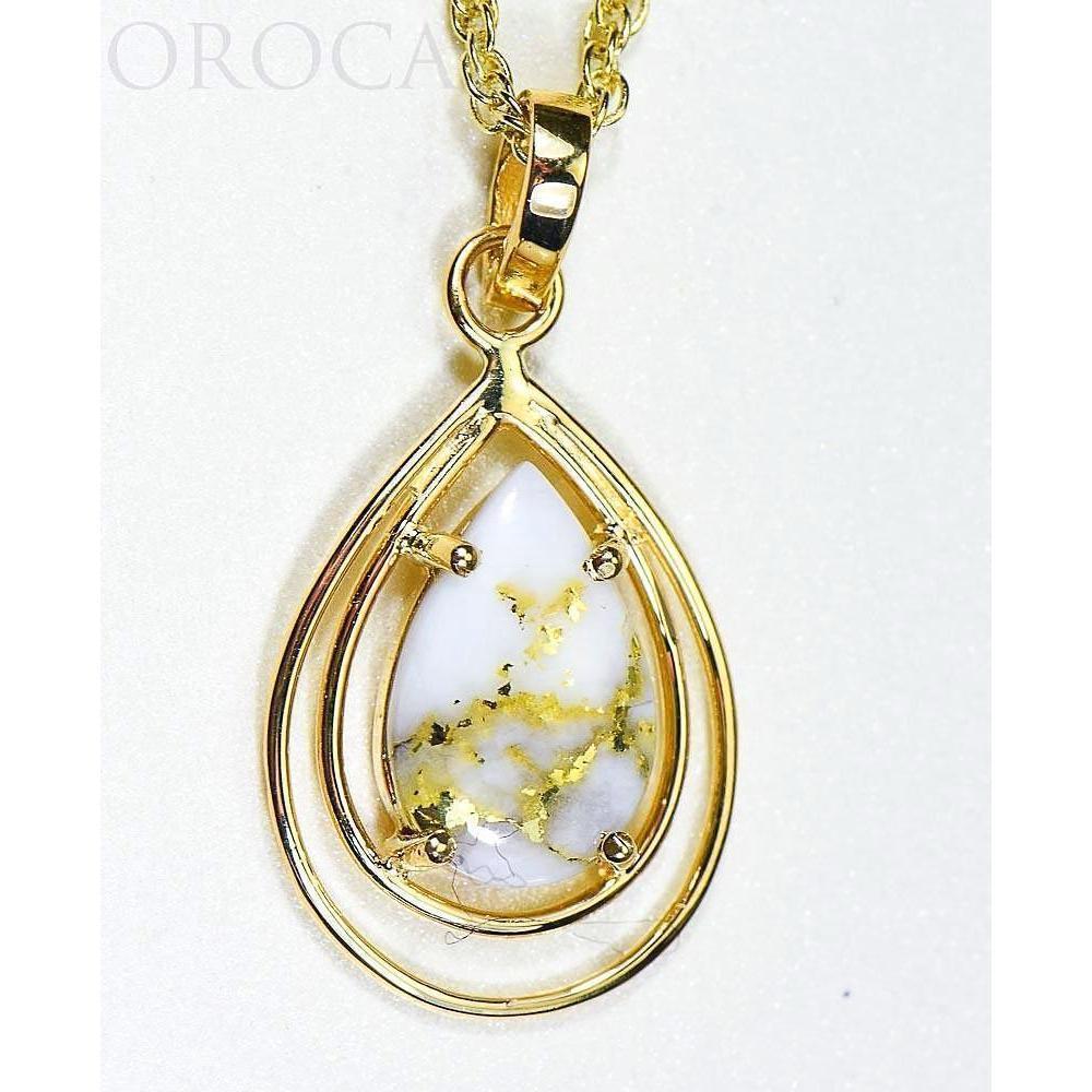 Orocal Gold Quartz Pendant PN1076SQ-Destination Gold Detectors