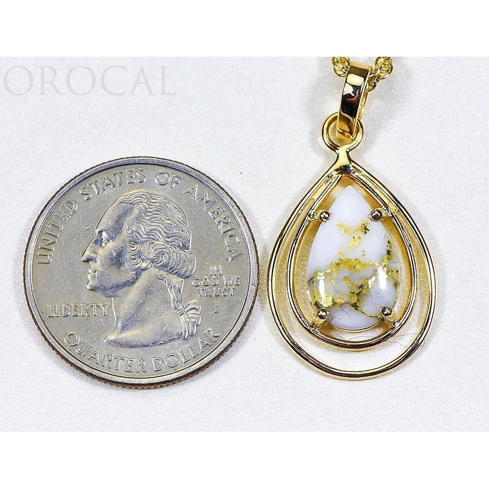 Orocal Gold Quartz Pendant PN1076SQ-Destination Gold Detectors