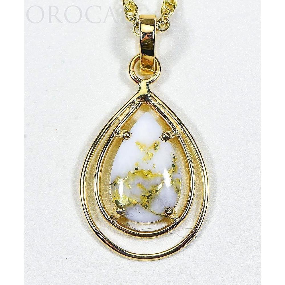 Orocal Gold Quartz Pendant PN1076SQ-Destination Gold Detectors